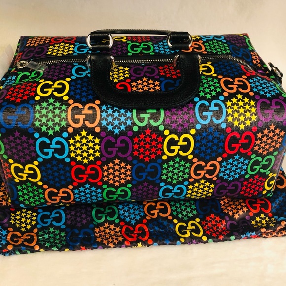 🤩New w/Box Gucci Psychedelic Small Duffle Purse Bag Convertible to Backpack🤩 - Picture 9 of 16